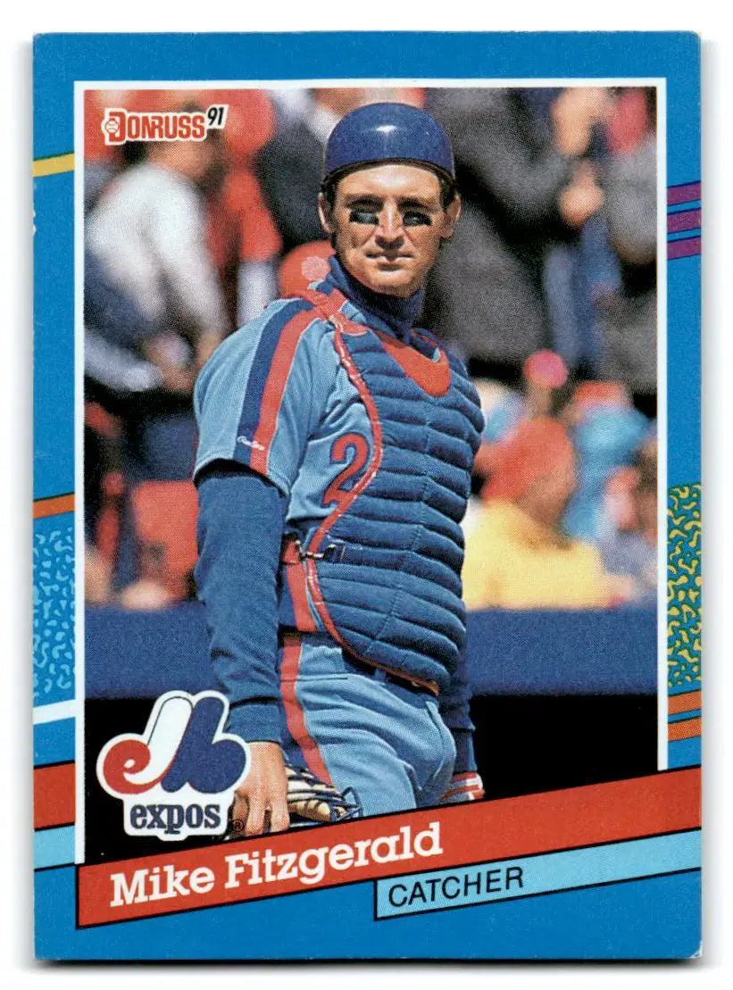 1991 Donruss #82a Mike Fitzgerald - Baseball Card Single