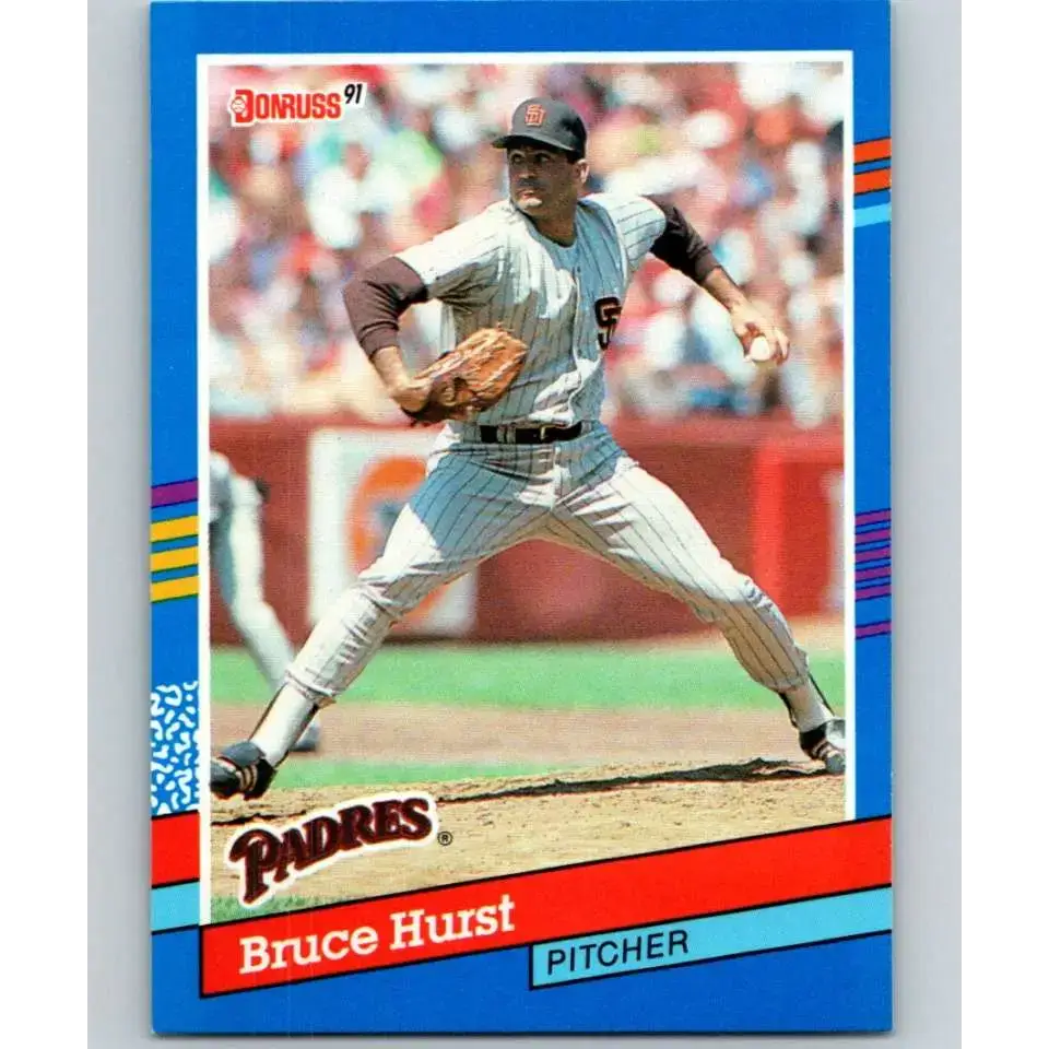 1991 Donruss #83 Bruce Hurst UER NM-MT San Diego Padres Baseball Card - Baseball Card Single