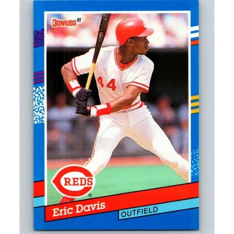 1991 Donruss #84 Eric Davis NM-MT Cincinnati Reds Baseball Card - Baseball Card Single