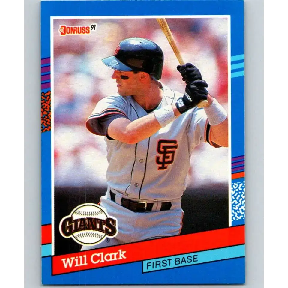 1991 Donruss #86 Will Clark NM-MT San Francisco Giants Baseball Card - Baseball Card Single