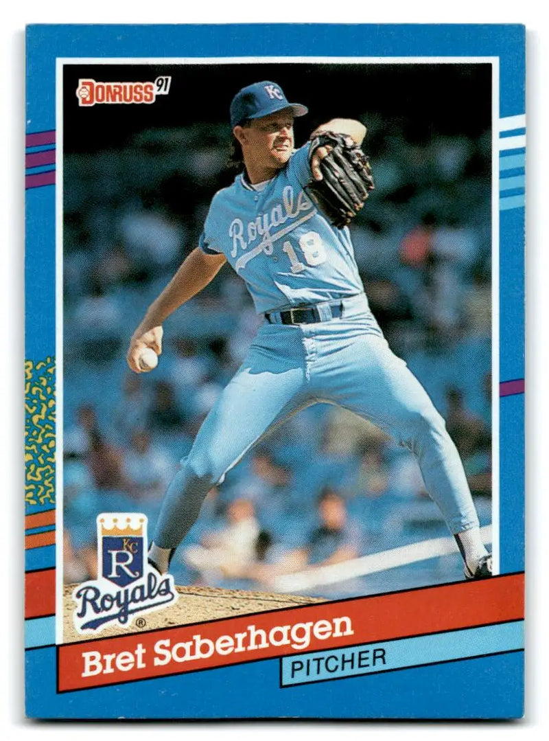 1991 Donruss #88a Bret Saberhagen - Baseball Card Single