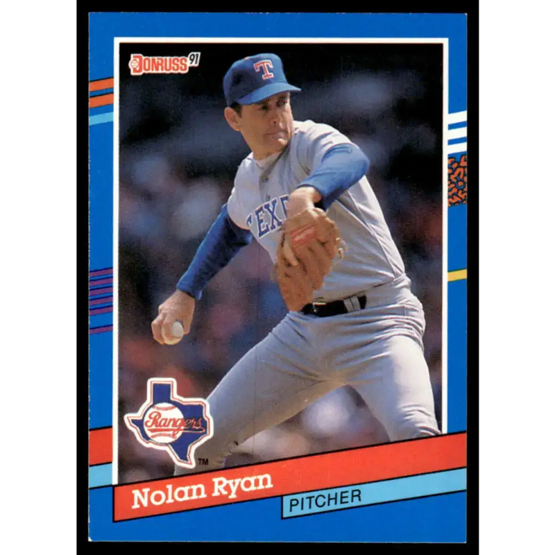 1991 Donruss #89 Nolan Ryan EX/NM Texas Rangers Baseball Card - Baseball Card Single