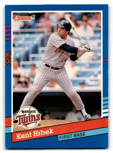 1991 Donruss #95 Kent Hrbek Minnesota Twins Baseball Cards EX/NM ID:57722 - Baseball Card Single