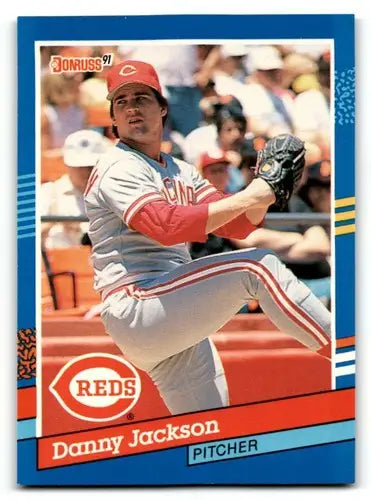 1991 Donruss #96 Danny Jackson Cincinnati Reds Baseball Cards EX/NM ID:59117 - Baseball Card Single