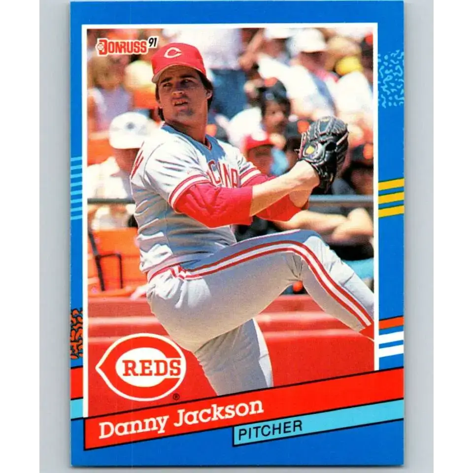 1991 Donruss #96 Danny Jackson NM-MT Cincinnati Reds Baseball Card - Baseball Card Single