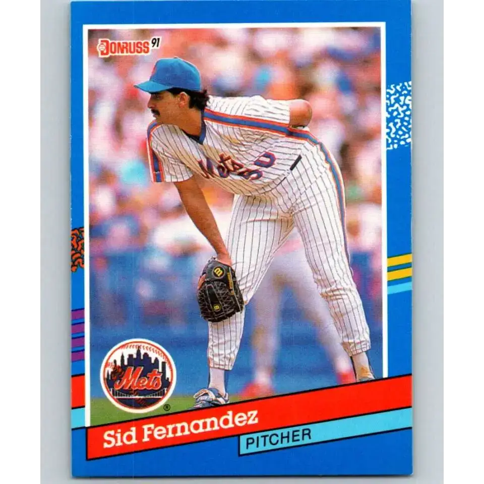 1991 Donruss #97 Sid Fernandez NM-MT New York Mets Baseball Card - Baseball Card Single