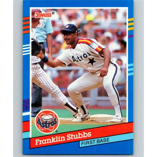 1991 Donruss #99 Franklin Stubbs NM-MT Houston Astros Baseball Card - Baseball Card Single