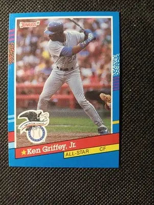 1991 Donruss - All-Stars Ken Griffey Jr #49. 3 Purple Stripes. Mariners. NRMT+ - Baseball Card Single