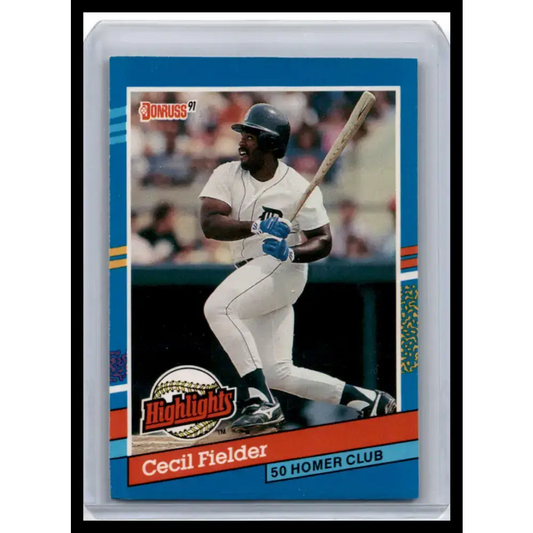 1991 Donruss #BC-5b Cecil Fielder NM-MT Detroit Tigers Baseball Card - Baseball Card Single