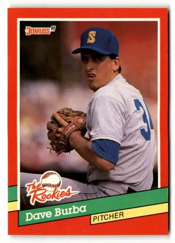 1991 Donruss The Rookies #12 Dave Burba NrMt-Mt ID:50911 - Baseball Card Single