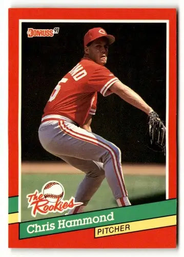 1991 Donruss Chris Hammond baseball card with original gloss, collectible simply Sandoval