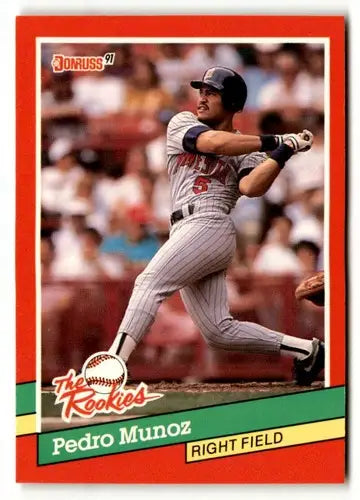 1991 Donruss The Rookies #21 Pedro Munoz NrMt-Mt ID:50920 - Baseball Card Single