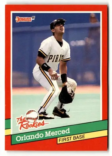 1991 Donruss The Rookies #22 Orlando Merced NrMt-Mt ID:50921 - Baseball Card Single