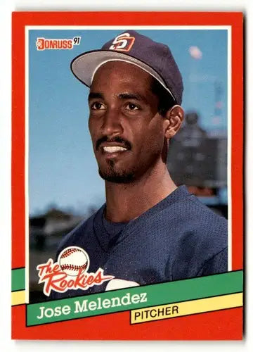 Original gloss Jose Melendez baseball card from 1991 Donruss The Rookies series