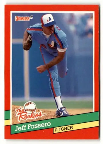 Original gloss Jeff Fassero baseball card from 1991 Donruss The Rookies NRMT-MT