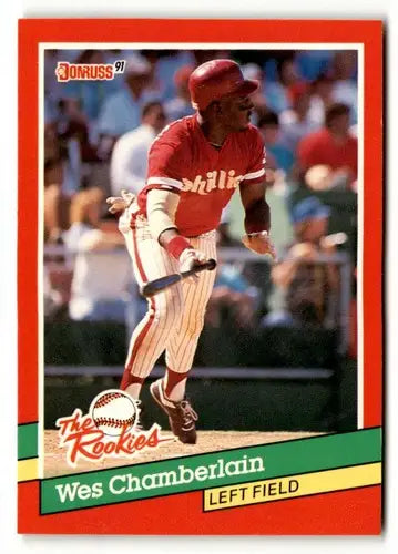 1991 Donruss The Rookies #3 Wes Chamberlain NrMt-Mt ID:50903 - Baseball Card Single