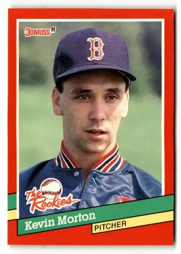 1991 Donruss The Rookies Kevin Morton baseball card with original gloss, Kevin Morton NrMt-Mt