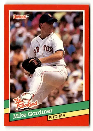 Original gloss Mike Gardiner baseball card 1991 Donruss The Rookies NrMt-Mt