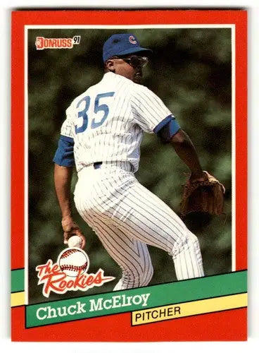 1991 Donruss The Rookies #49 Chuck McElroy Chicago Cubs Baseball Car ID:52453 - Baseball Card Single