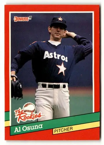 Al Osuna baseball card from 1991 Donruss The Rookies with original gloss