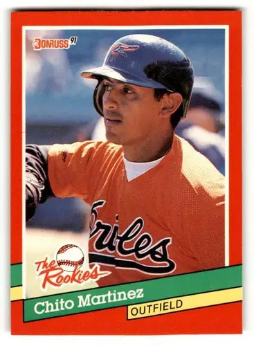 1991 Donruss The Rookies #54 Chito Martinez Baltimore Orioles Baseba ID:52425 - Baseball Card Single