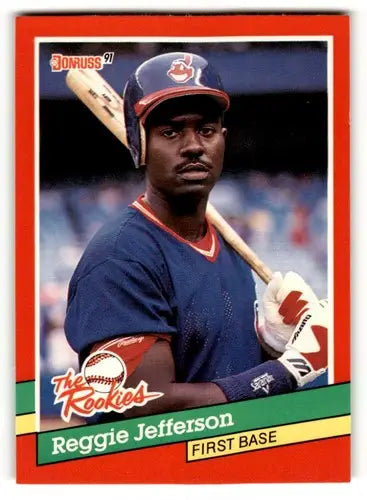 1991 Donruss The Rookies #55 Reggie Jefferson Cleveland Indians Base ID:52424 - Baseball Card Single