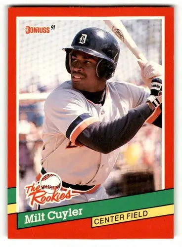 Original gloss Milt Cuyler Detroit Tigers baseball card 1991 Donruss The Rookies