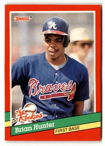 1991 Donruss The Rookies #9 Brian Hunter NrMt-Mt ID:50909 - Baseball Card Single