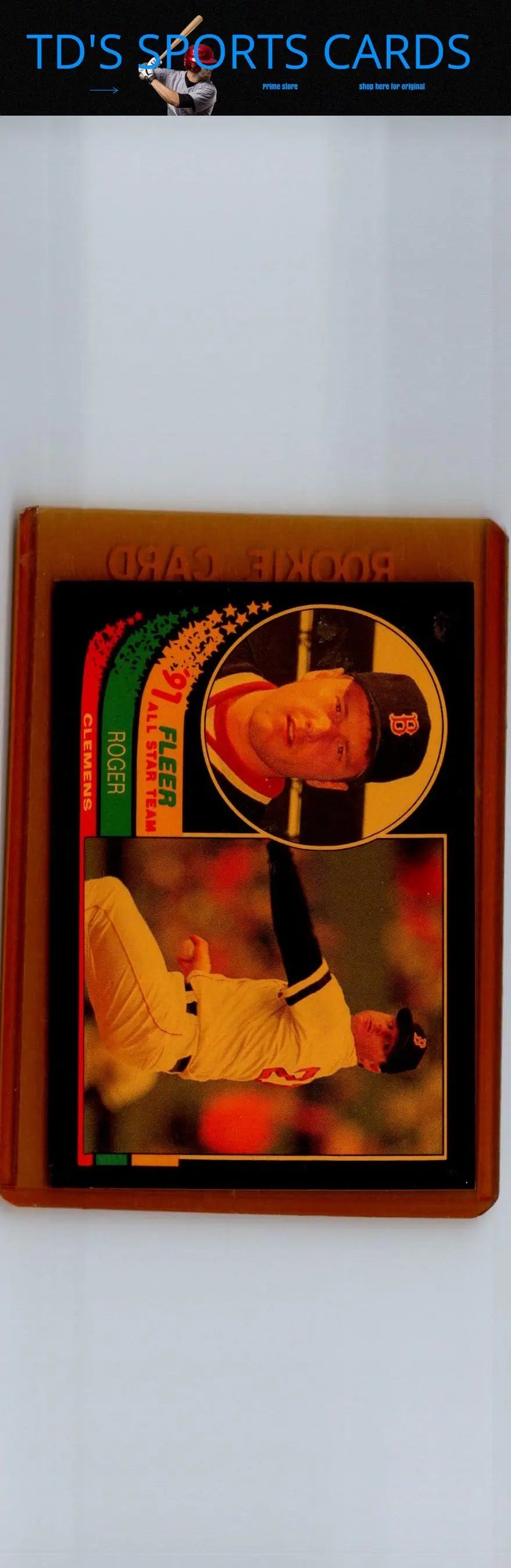 Roger Clemens baseball card from 1991 Fleer All-Star Team series
