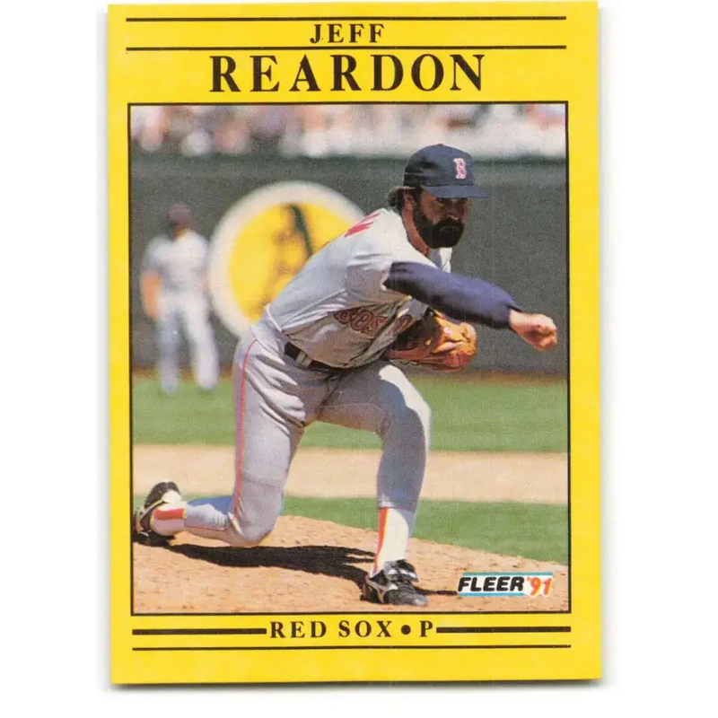 1991 Fleer #109 Jeff Reardon NM-MT Boston Red Sox Baseball Card - Baseball Card Single