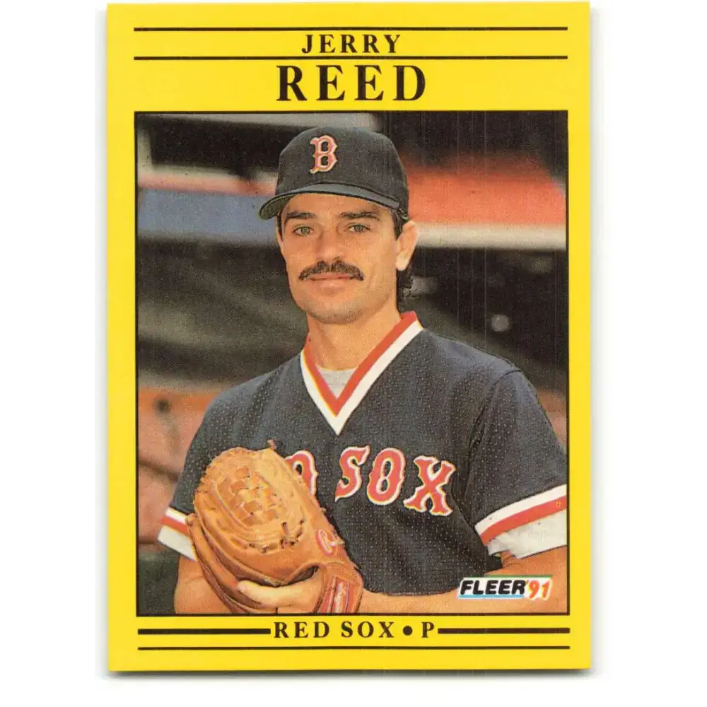 1991 Fleer #110 Jerry Reed NM-MT Boston Red Sox Baseball Card - Baseball Card Single