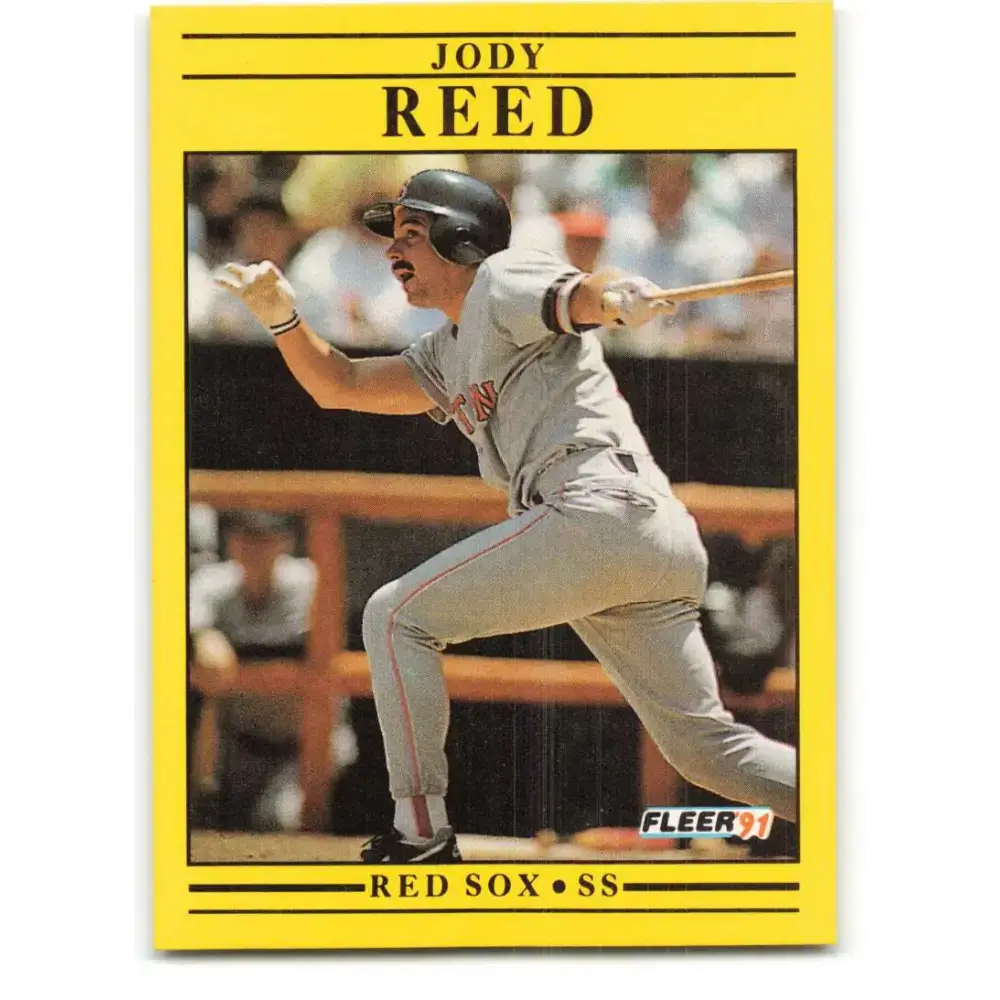 1991 Fleer #111 Jody Reed NM-MT Boston Red Sox Baseball Card - Baseball Card Single
