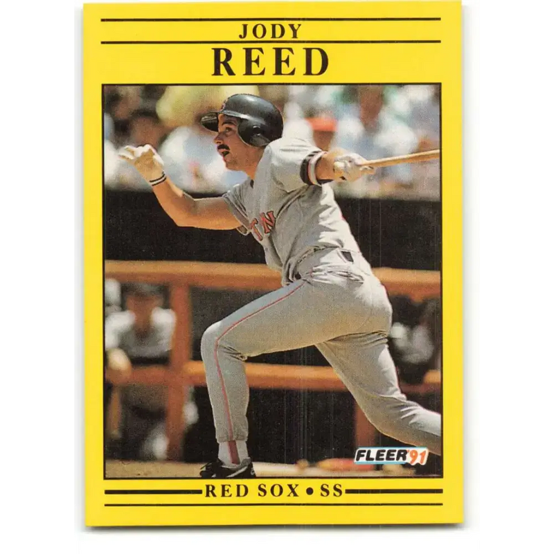 1991 Fleer #111 Jody Reed NM-MT Boston Red Sox Baseball Card - Baseball Card Single