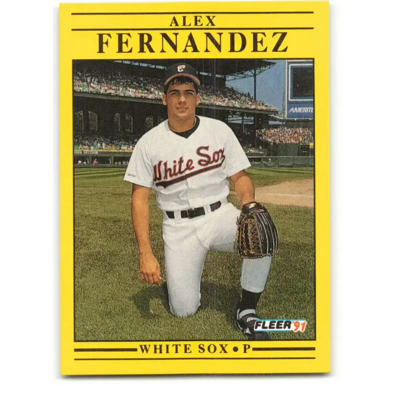 1991 Fleer #117 Alex Fernandez NM-MT Chicago White Sox Baseball Card - Baseball Card Single
