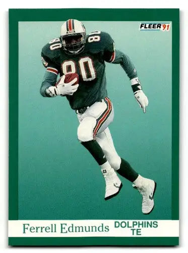 1991 Fleer #120 Ferrell Edmunds Miami Dolphins Football Cards NM Nea ID:60494 - Football Card Single