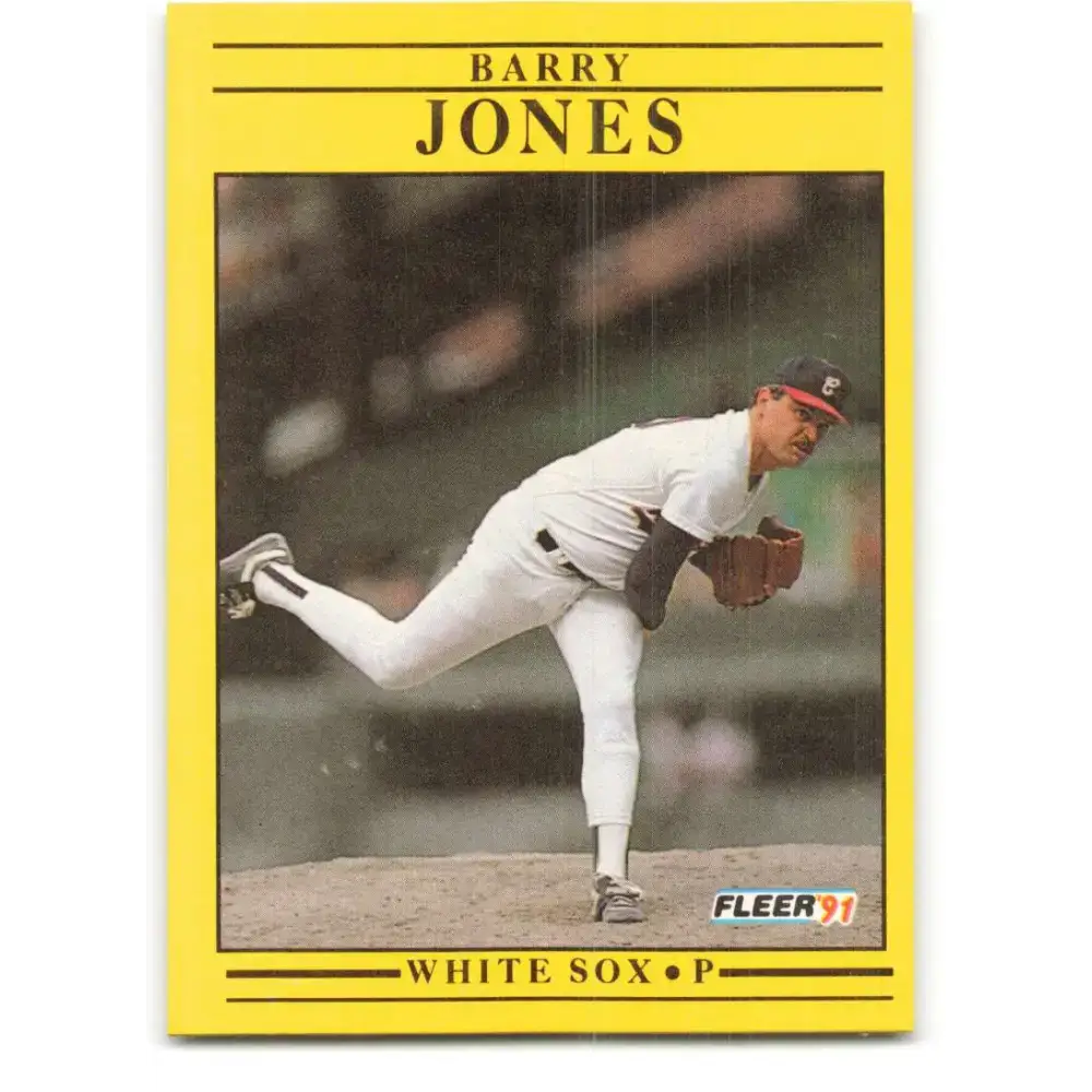 1991 Fleer #124 Barry Jones NM-MT Chicago White Sox Baseball Card - Baseball Card Single
