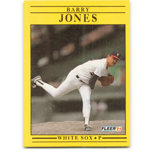 1991 Fleer #124 Barry Jones NM-MT Chicago White Sox Baseball Card - Baseball Card Single