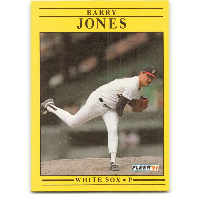 1991 Fleer #124 Barry Jones NM-MT Chicago White Sox Baseball Card - Baseball Card Single