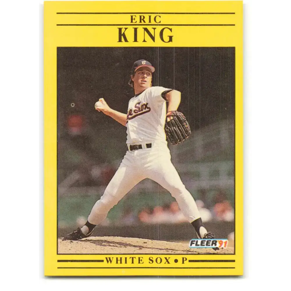 1991 Fleer #126 Eric King NM-MT Chicago White Sox Baseball Card - Baseball Card Single