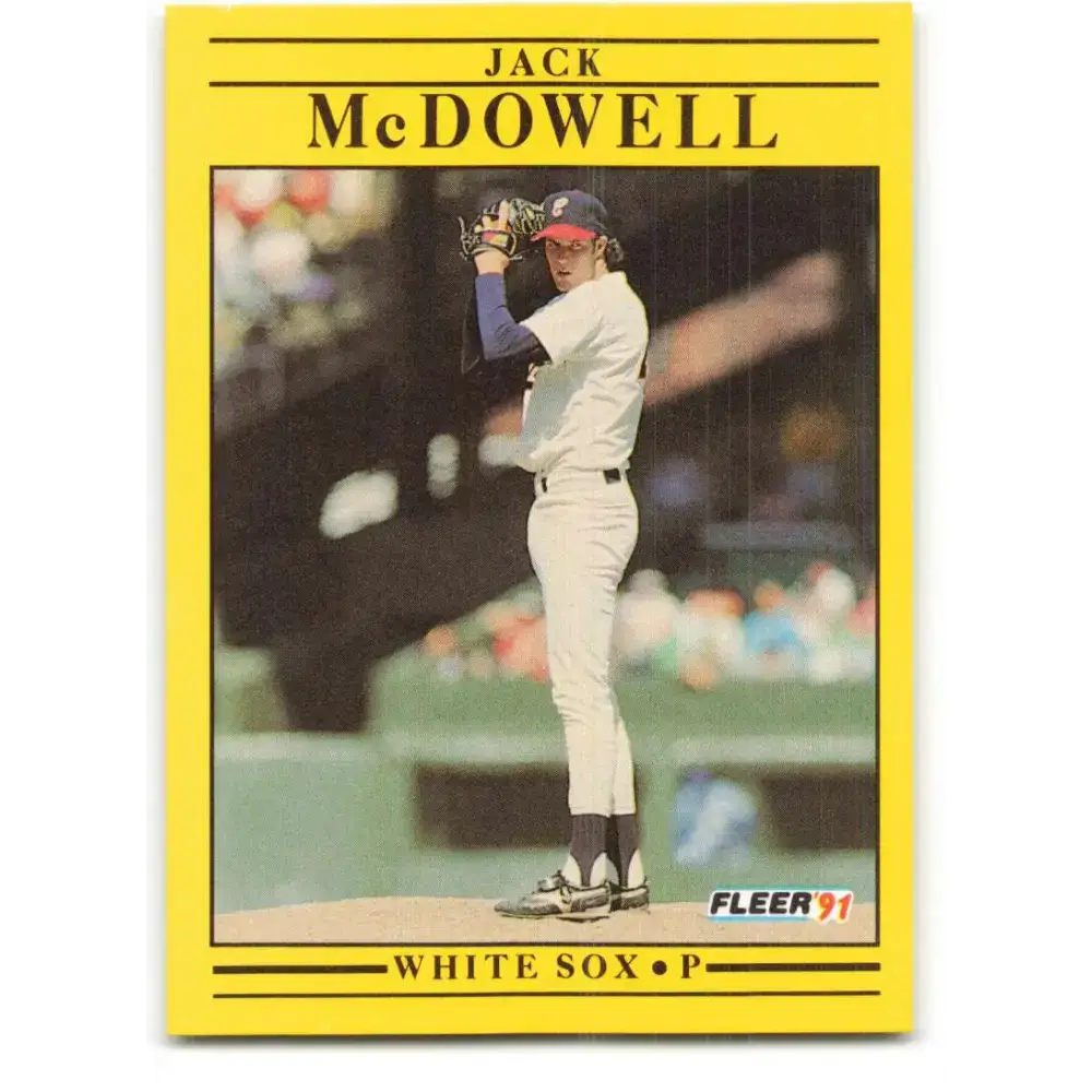 1991 Fleer #129 Jack McDowell NM-MT Chicago White Sox Baseball Card - Baseball Card Single