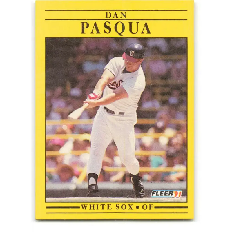 1991 Fleer #131 Dan Pasqua NM-MT Chicago White Sox Baseball Card - Baseball Card Single