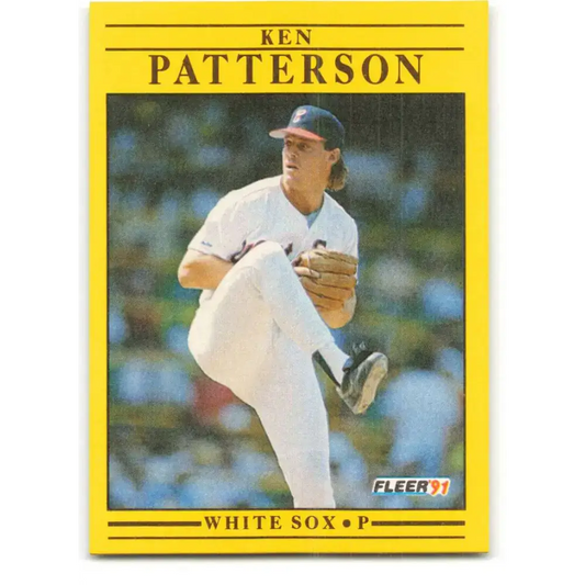 1991 Fleer #132 Ken Patterson NM-MT Chicago White Sox Baseball Card - Baseball Card Single