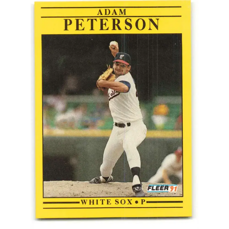 1991 Fleer #134 Adam Peterson NM-MT Chicago White Sox Baseball Card - Baseball Card Single