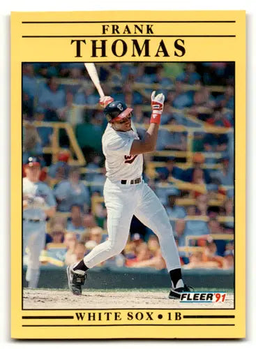 1991 Fleer #138 Frank Thomas EX/NM White Sox ID:59275 - Baseball Card Single