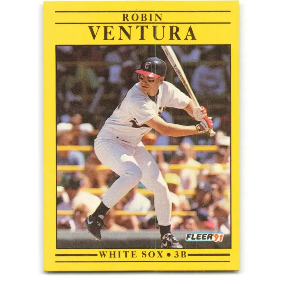 1991 Fleer #139 Robin Ventura NM-MT Chicago White Sox Baseball Card - Baseball Card Single