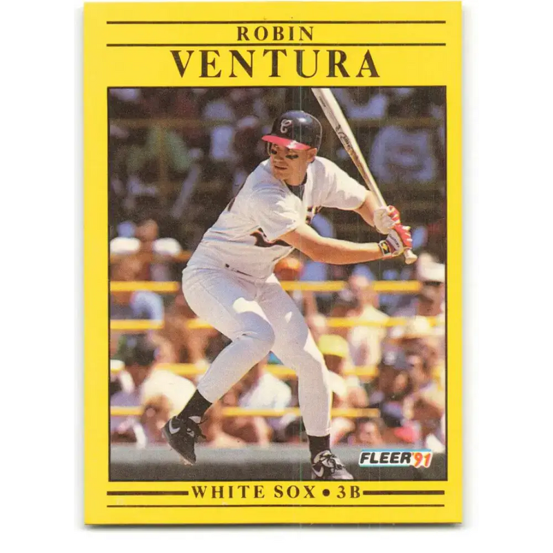 1991 Fleer #139 Robin Ventura NM-MT Chicago White Sox Baseball Card - Baseball Card Single