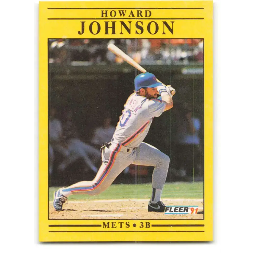 1991 Fleer #152 Howard Johnson NM-MT New York Mets Baseball Card - Baseball Card Single