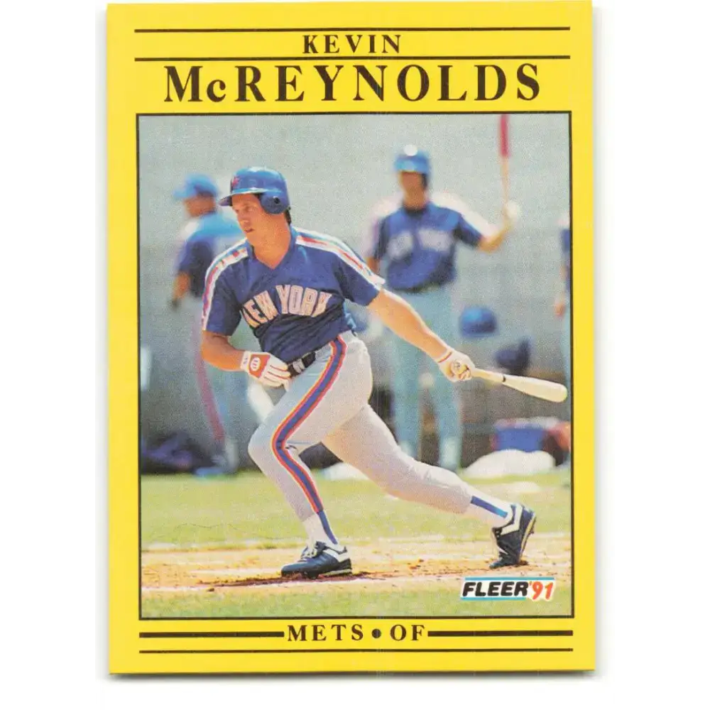 1991 Fleer #154 Kevin McReynolds NM-MT New York Mets Baseball Card