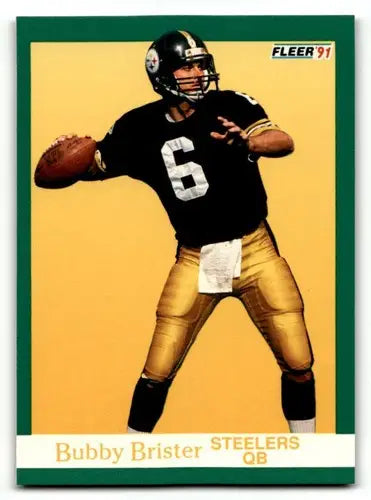 1991 Fleer #156 Bubby Brister Pittsburgh Steelers Football Cards NM ID:60499 - Football Card Single