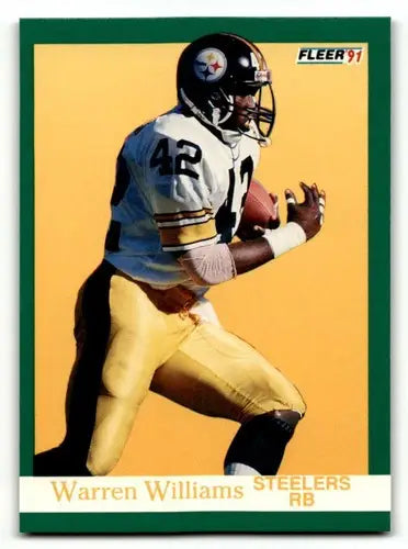 1991 Fleer #167 Warren Williams Pittsburgh Steelers Football Cards N ID:60510 - Football Card Single